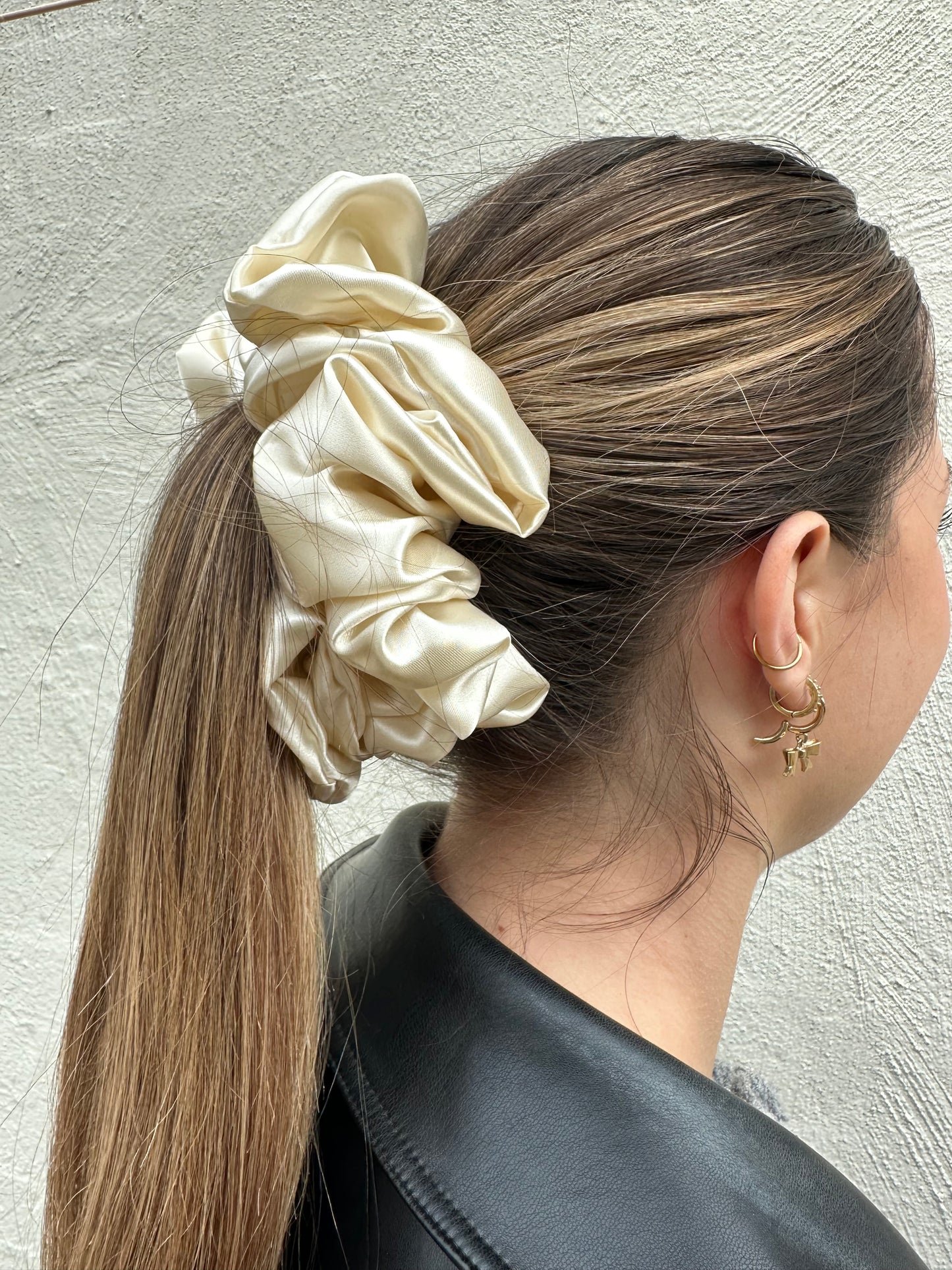 XL Satin Scrunchie Cream image 1
