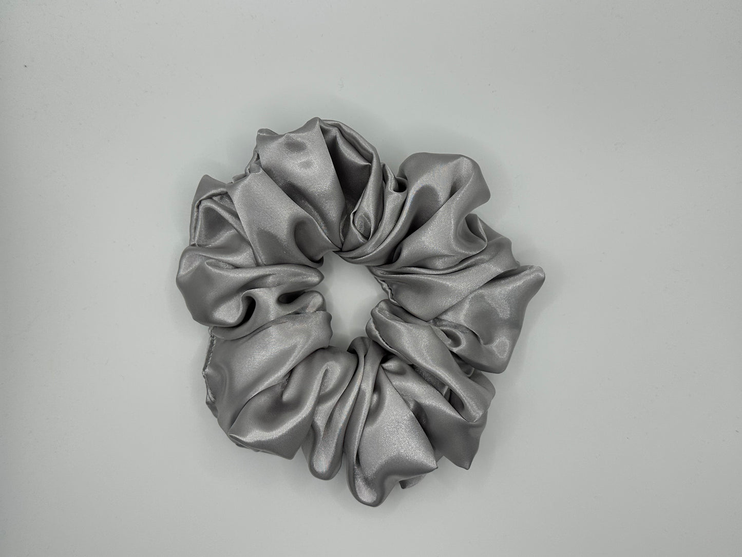 XL Satin Scrunchie Silver image 0