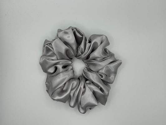XL Satin Scrunchie Silver image 0
